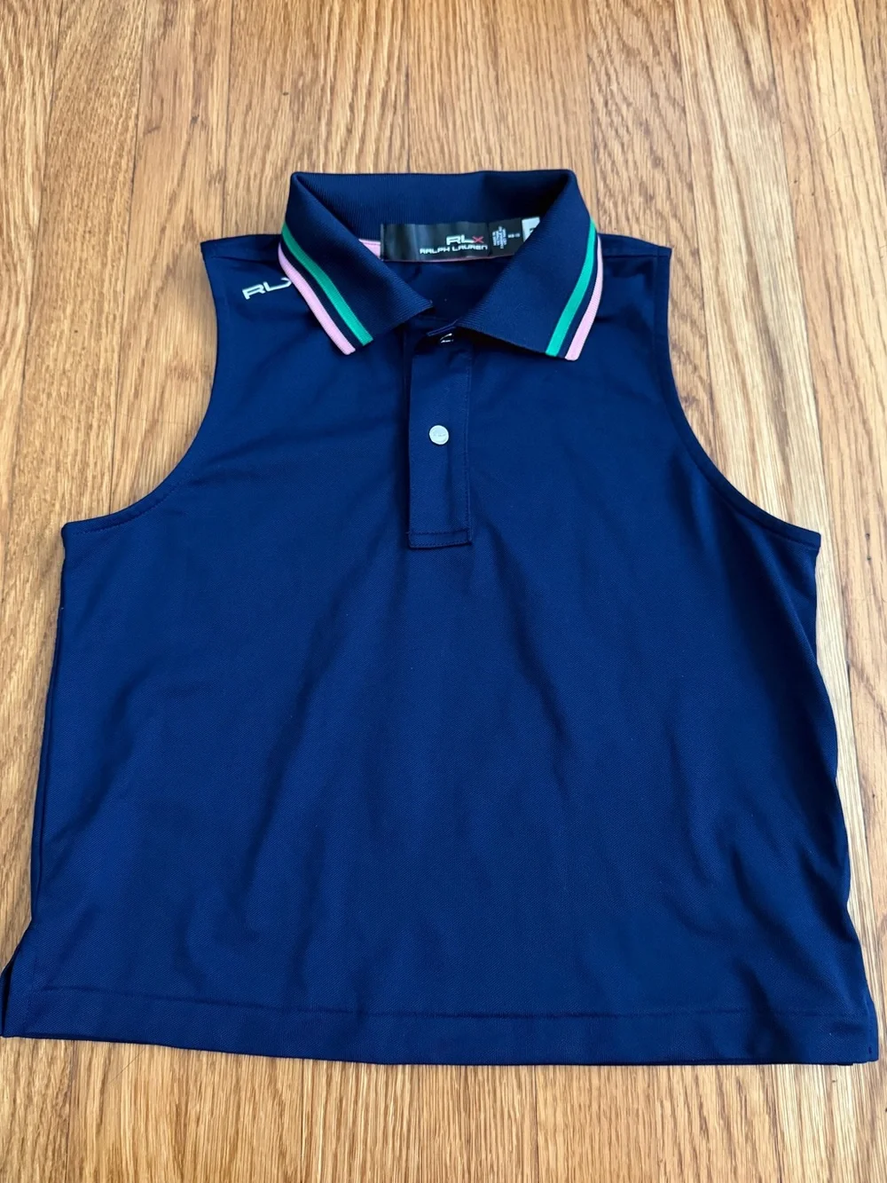 Ralph Lauren RLX blue sleeveless athletic top M 8/10